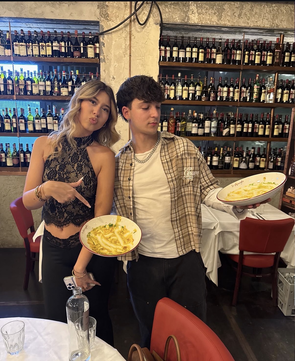 Giuseppe in compagnia al ristorante